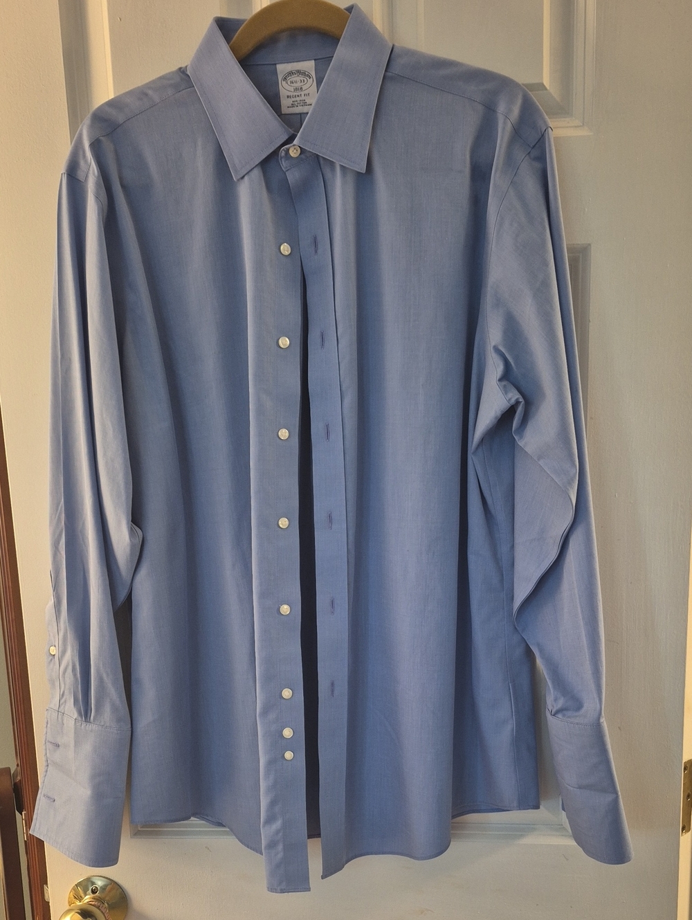 Light Blue Men's Dress Shirt by Brooks Brothers